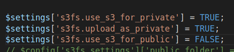 s3 file system settings.php configuration